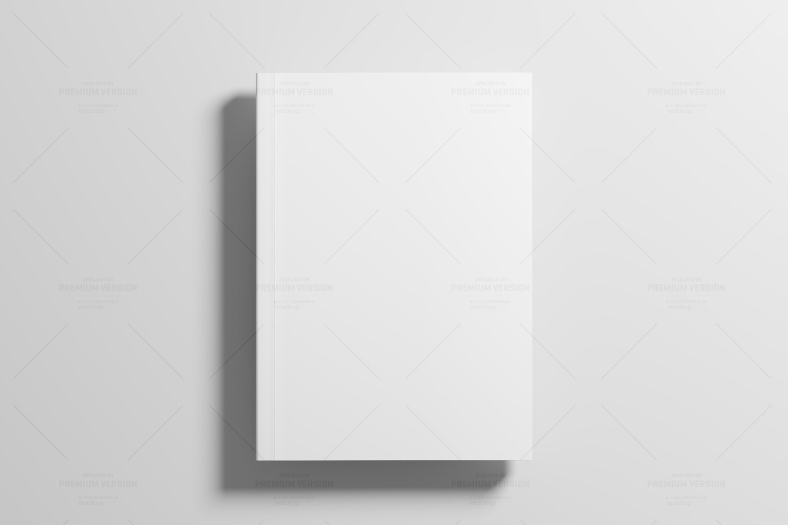 Free Softcover Book Cover Mockup From Top PSD Template