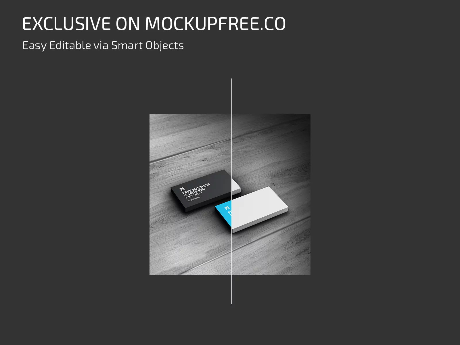 Free Three Business Cards Mockup PSD Template