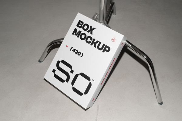 Free White Box Mockup PSD Template