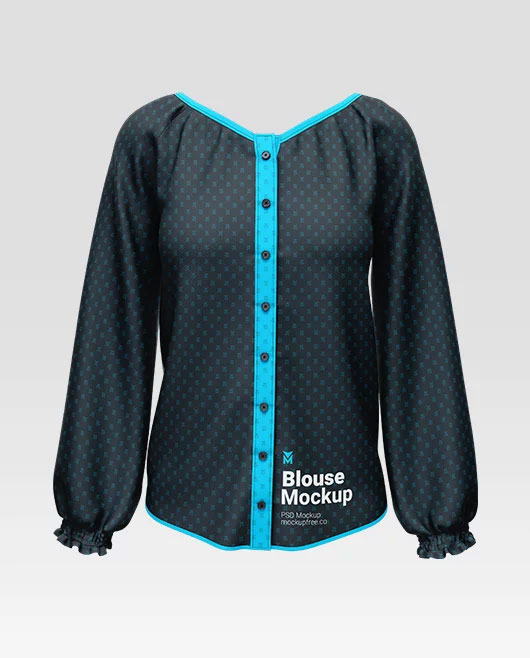 Free Womens Blouse Mockup PSD Template
