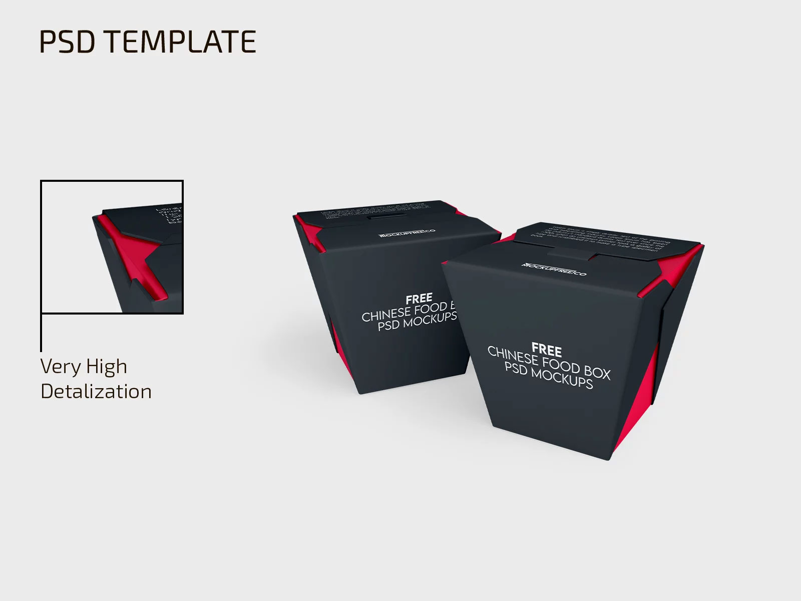 Free 2 Food Box Mockups PSD Template