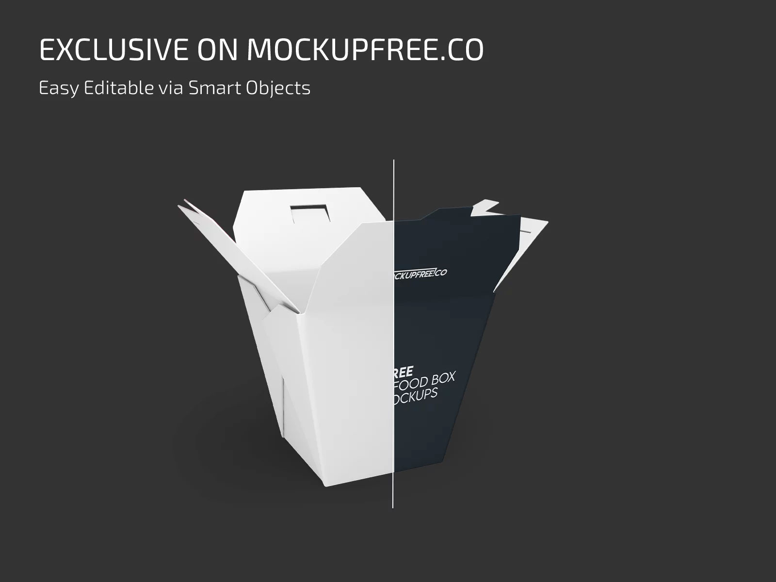 Free 2 Food Box Mockups PSD Template