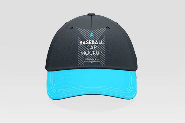 Free 3 Baseball Cap Mockups PSD Template