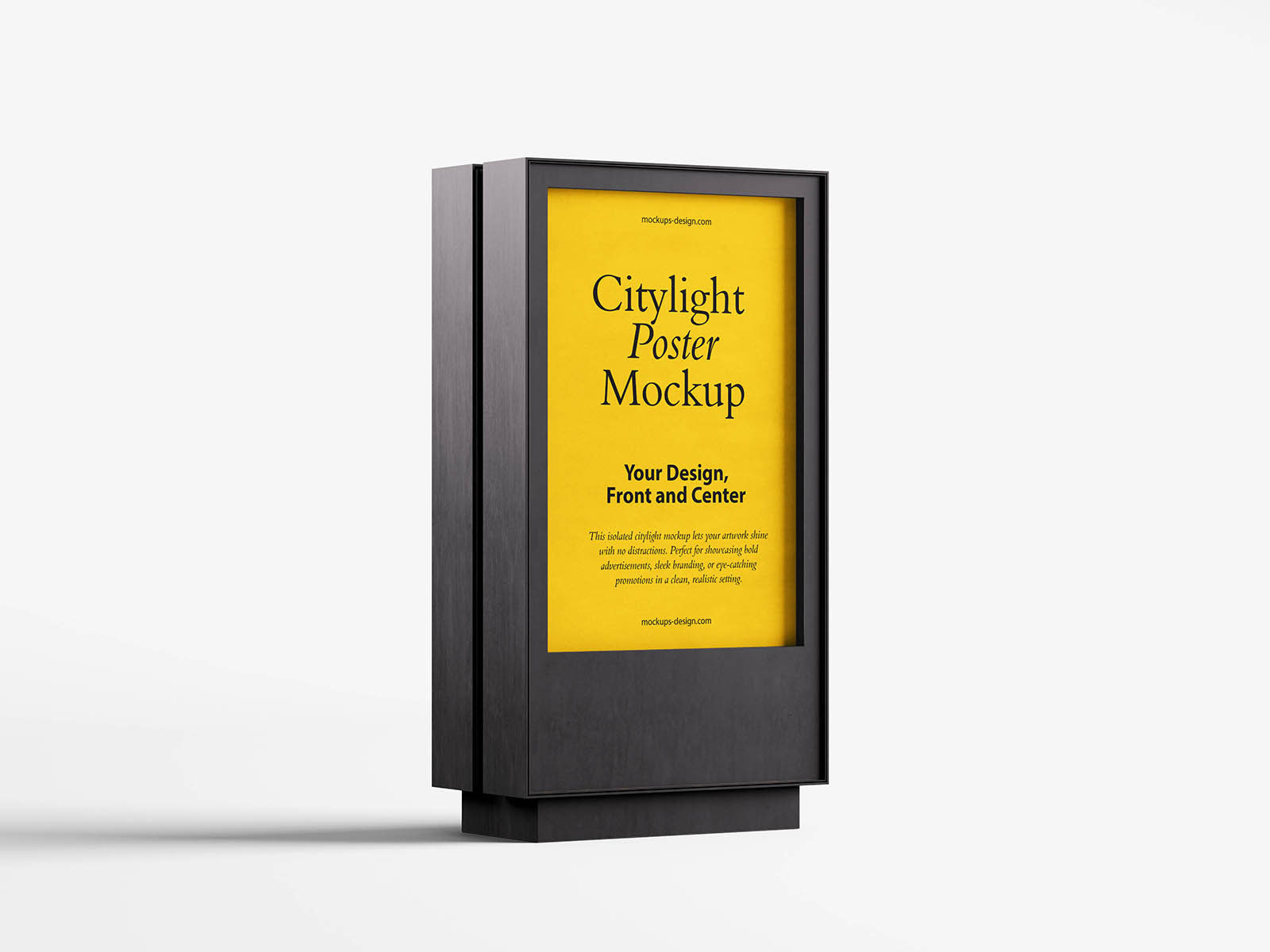 Free Clean Citylight Poster Mockup PSD Template
