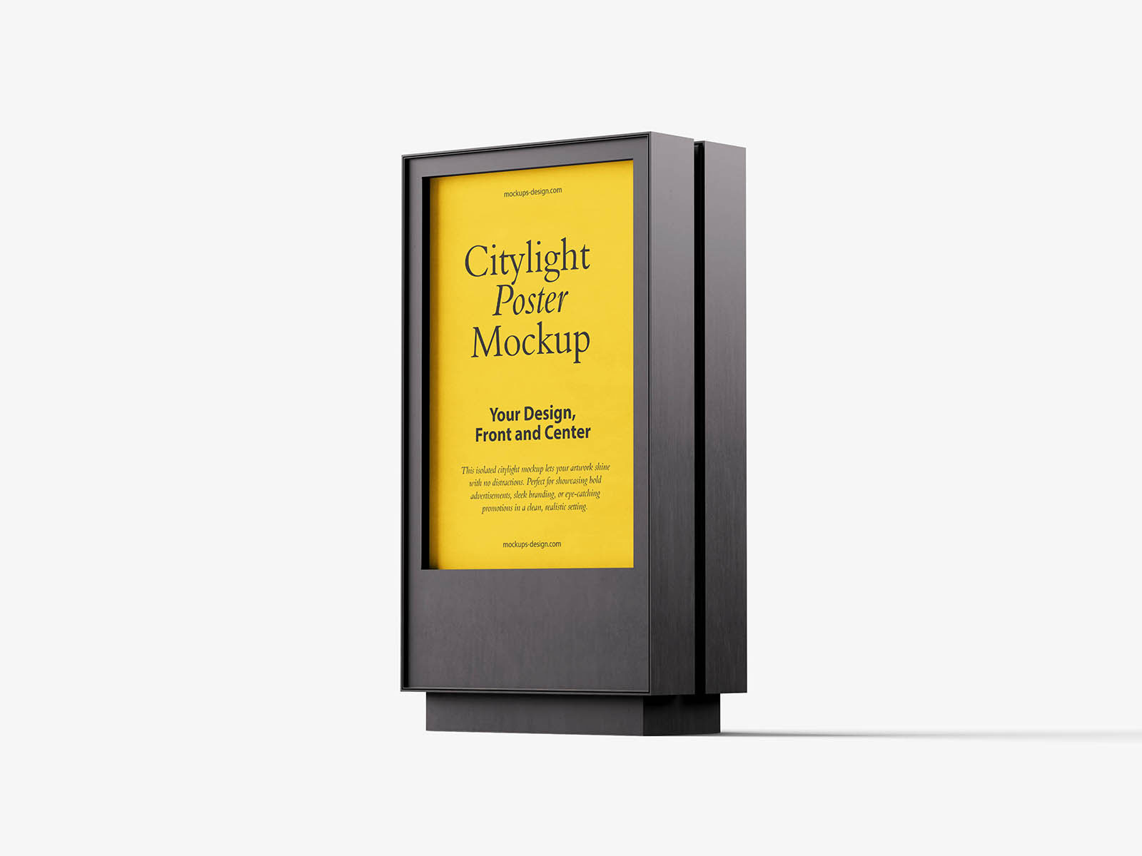 Free Clean Citylight Poster Mockup PSD Template