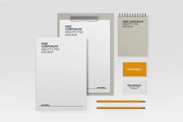 Free Corporate Identity Mockup PSD Template