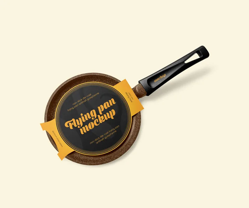 Free Frying Pan Mockup PSD Template