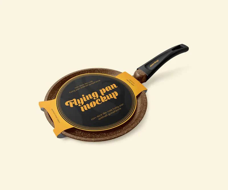 Free Frying Pan Mockup PSD Template
