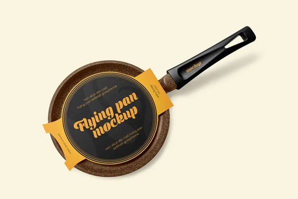 Free Frying Pan Mockup PSD Template