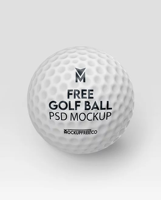 Free Golf Ball Mockup PSD Template