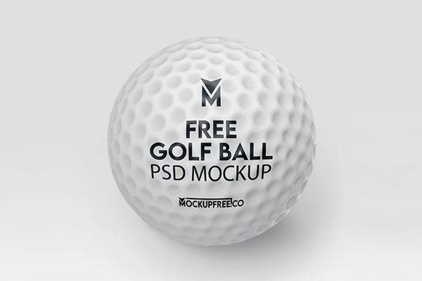 Free Golf Ball Mockup PSD Template