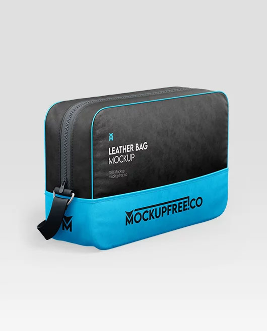 Free Leather Bag Mockup PSD Template