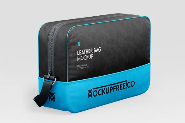 Free Leather Bag Mockup PSD Template
