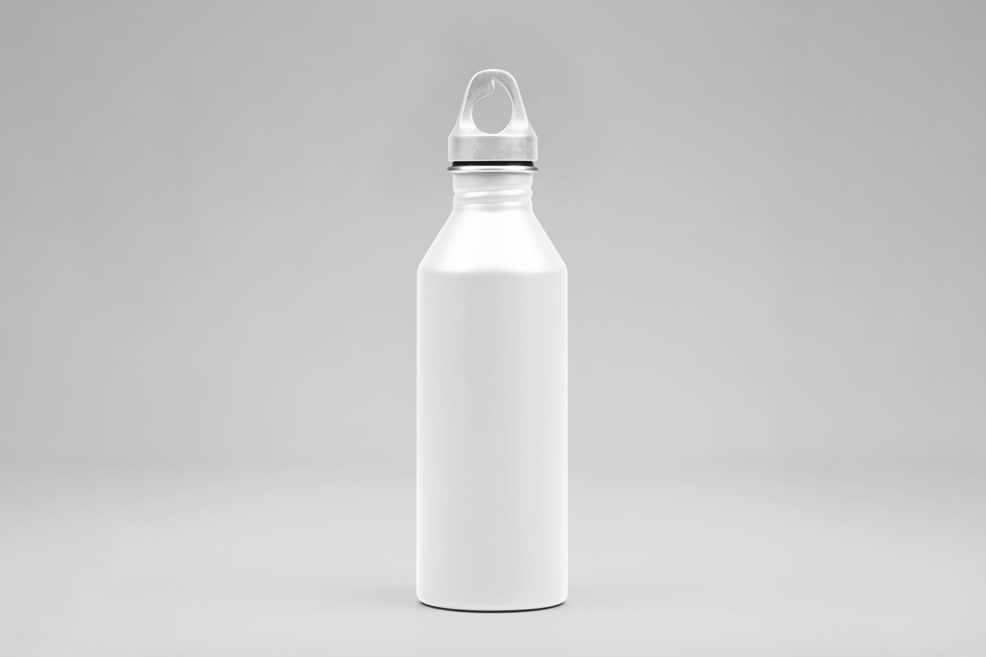 Free Metal Water Bottle Mockup PSD Template