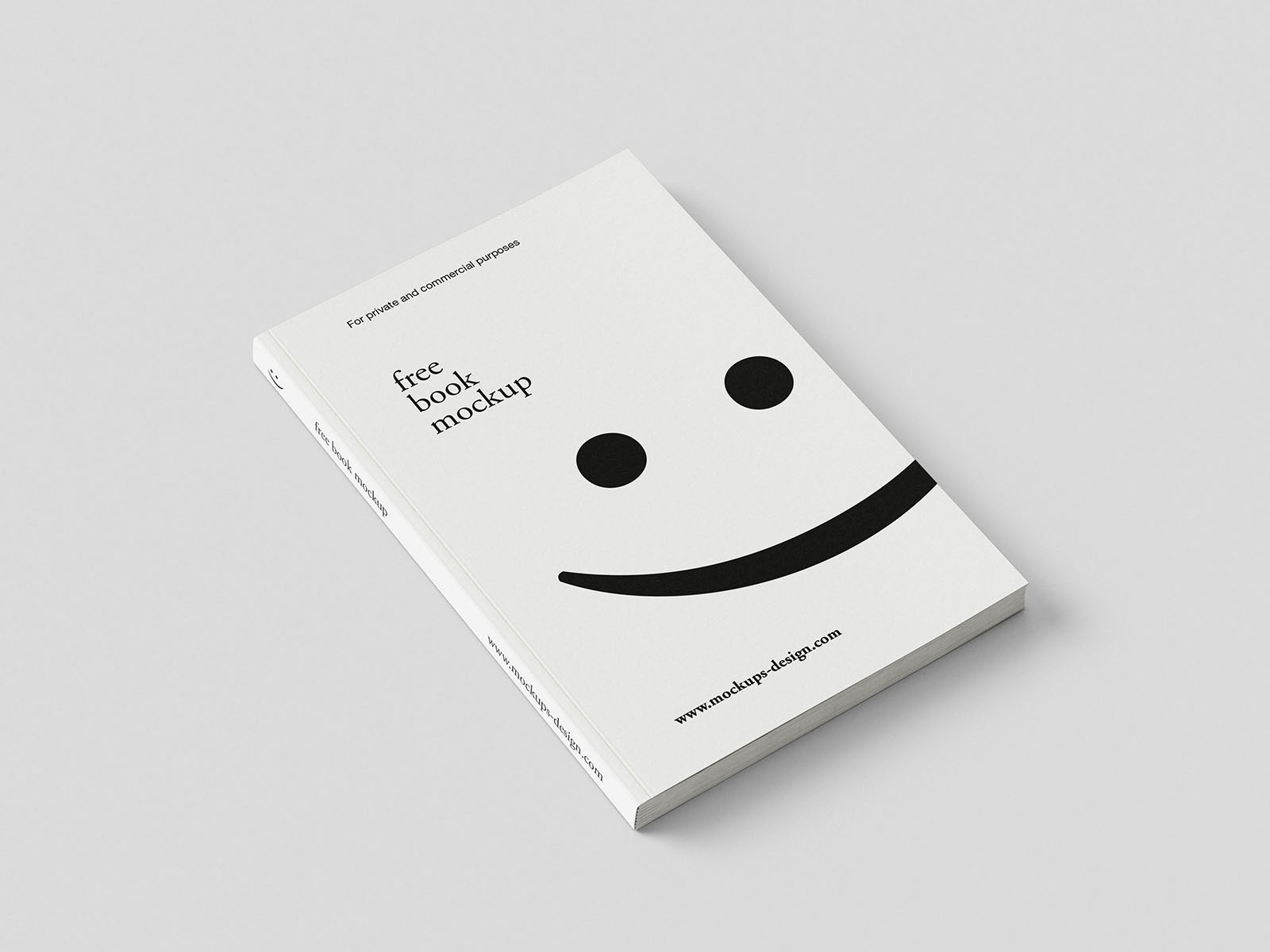Free Minimal Book Mockup PSD Template