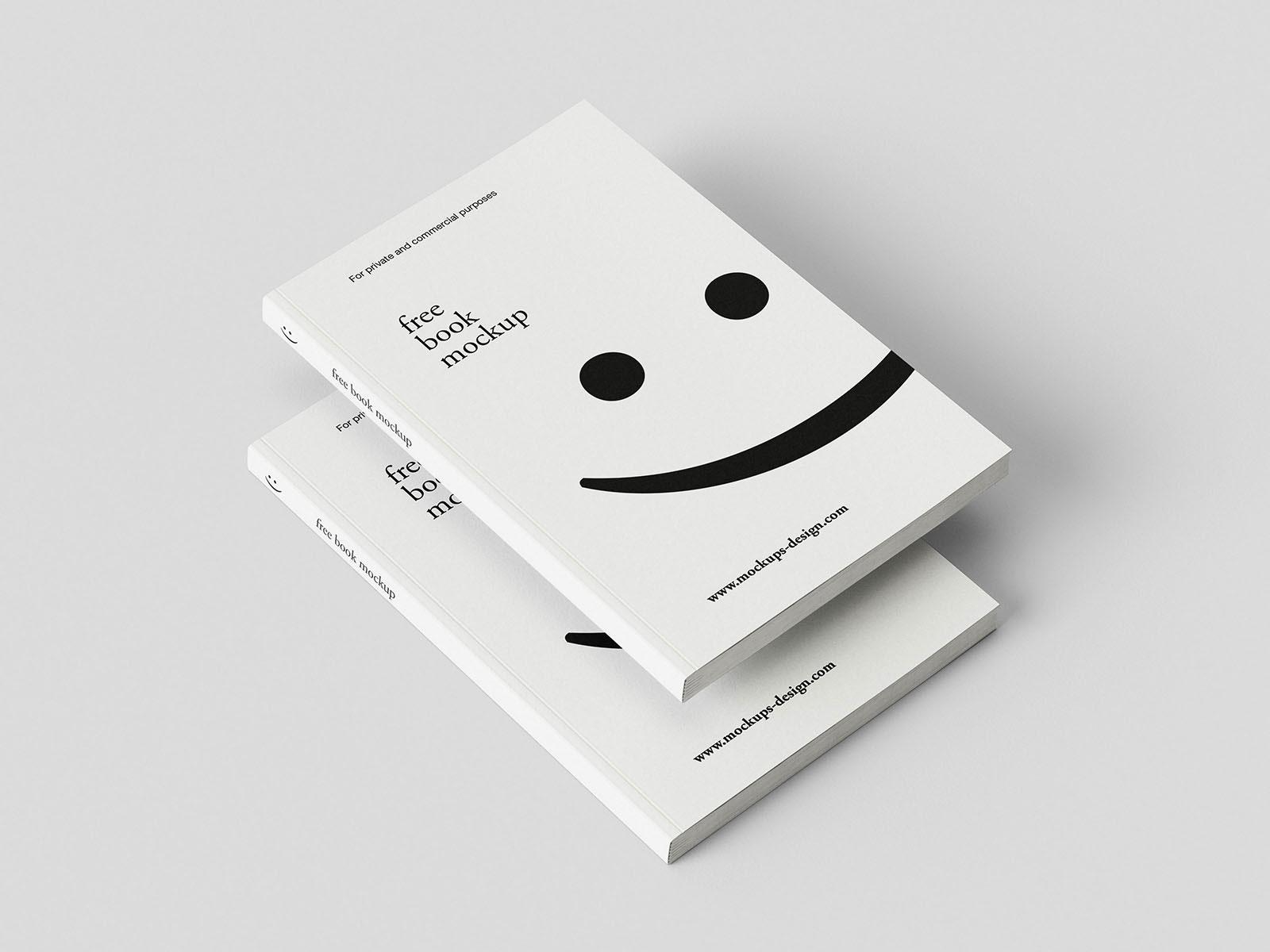 Free Minimal Book Mockup PSD Template