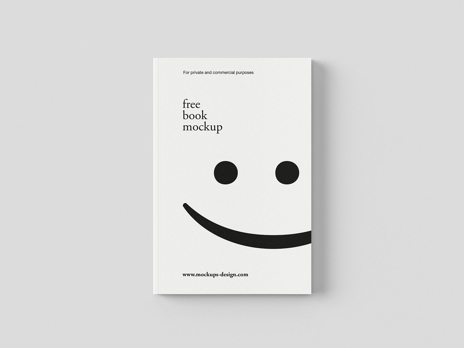 Free Minimal Book Mockup PSD Template