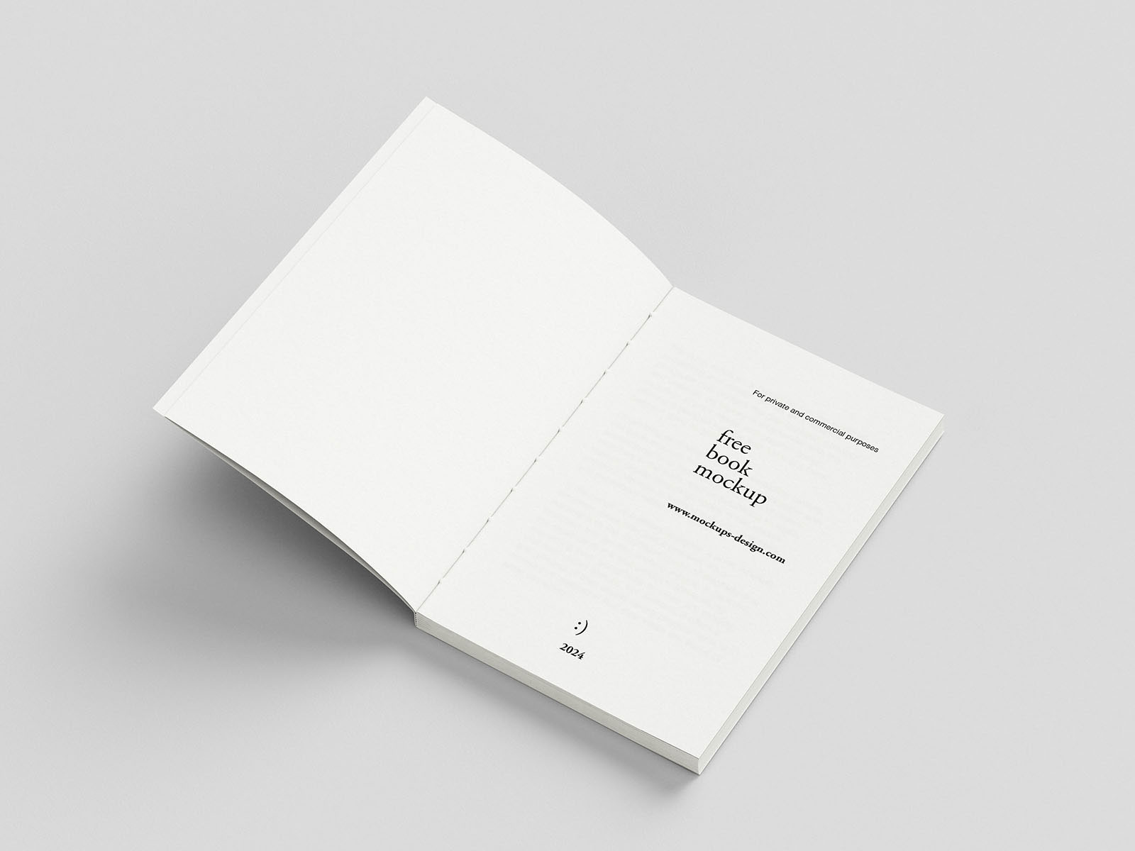 Free Minimal Book Mockup PSD Template