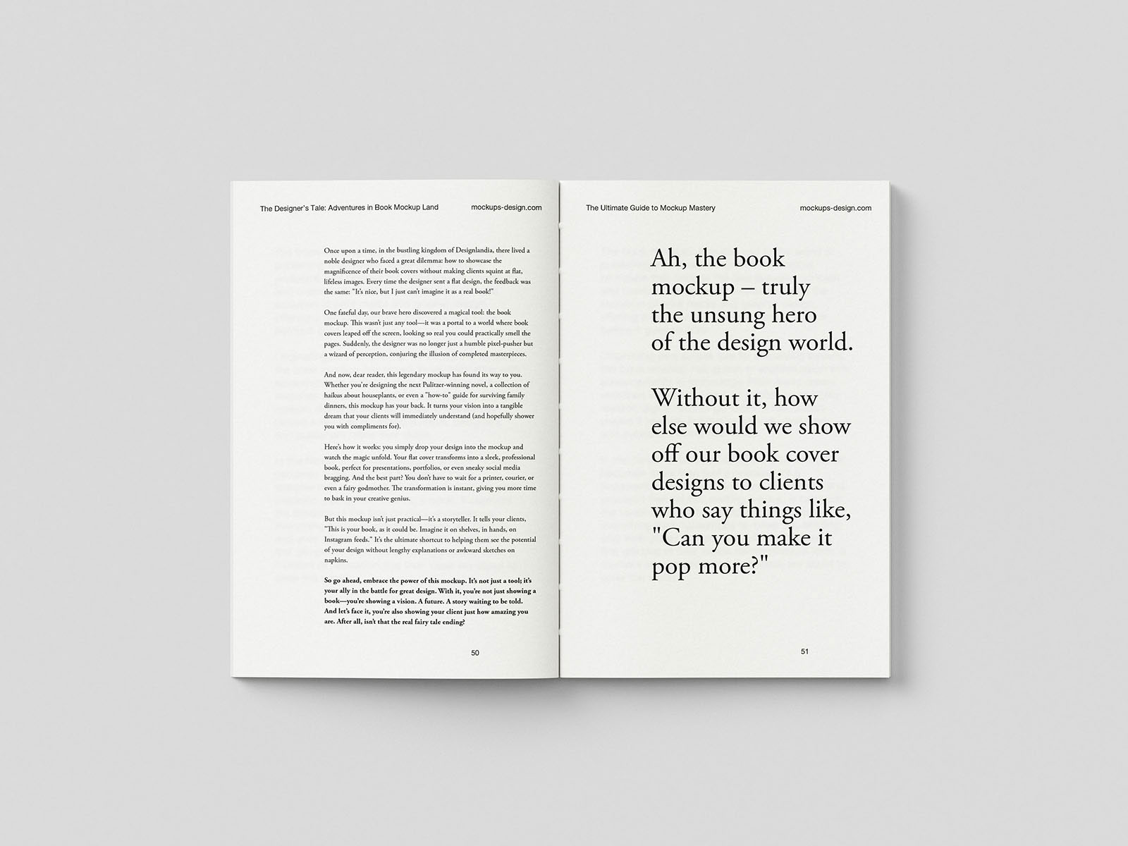 Free Minimal Book Mockup PSD Template