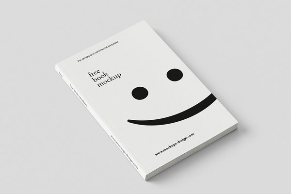 Free Minimal Book Mockup PSD Template