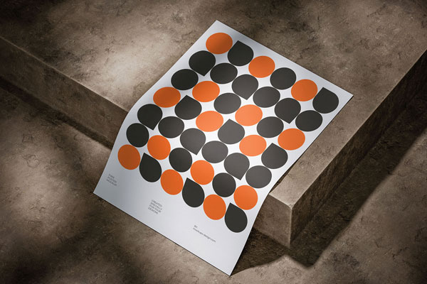 Free Moody Concrete Poster Mockup PSD Template