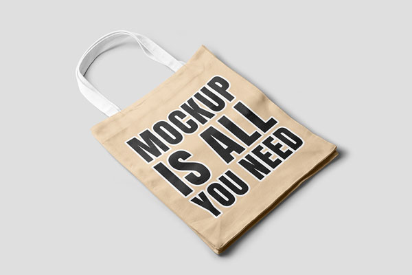 Free Perspective Tote Bag Mockup PSD Template