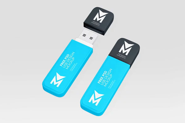 Free USB Design Mockup PSD Template