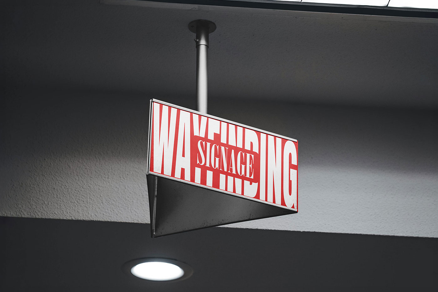 Free Wayfinding Signage Mockup PSD Template