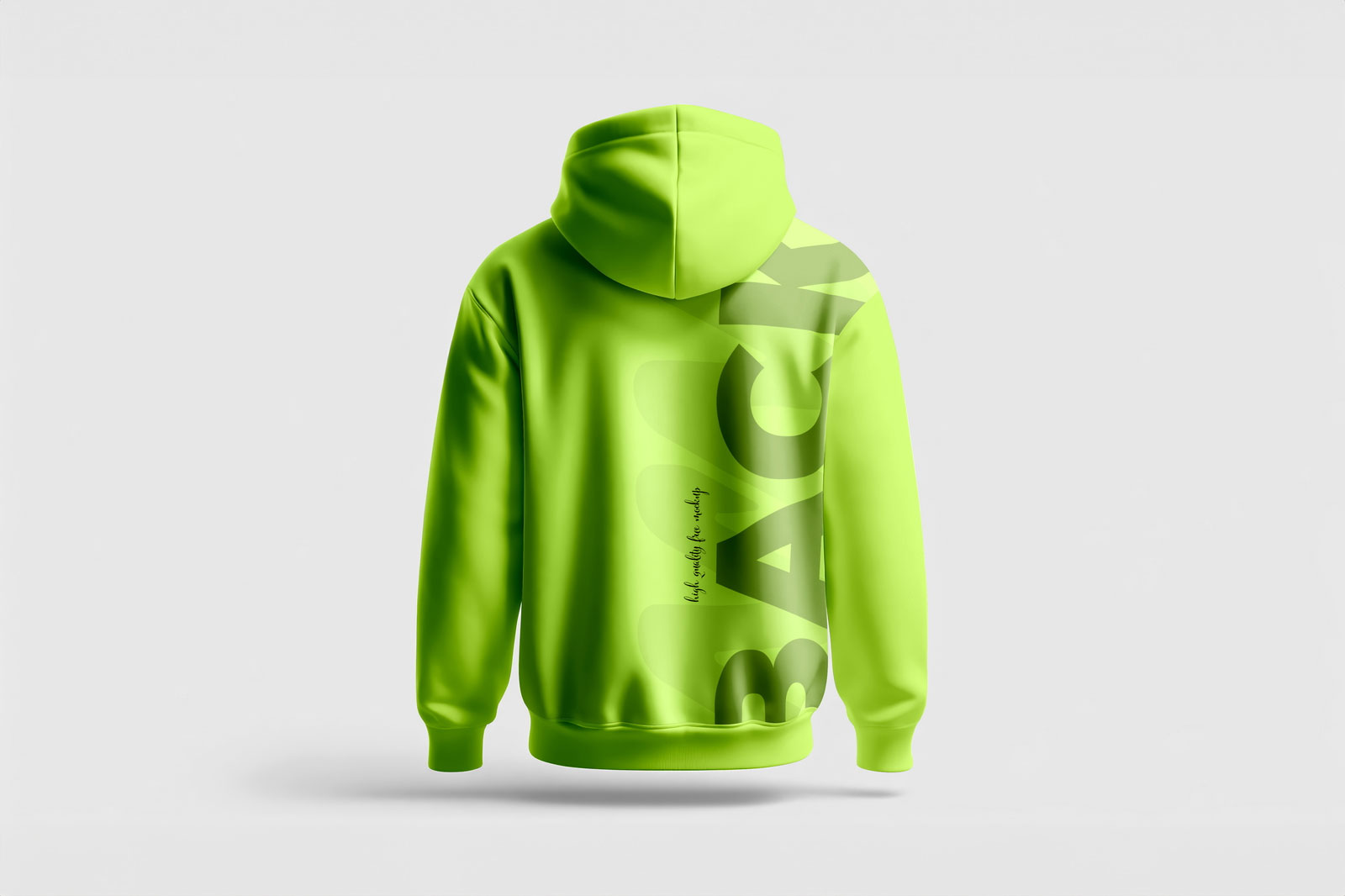 Free Back Hoodie Mockup PSD Template