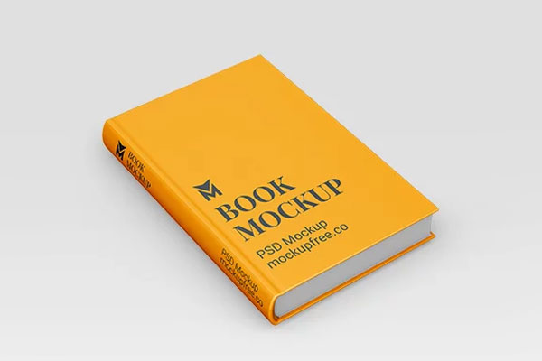 Free Hard Cover Book Mockup PSD Template