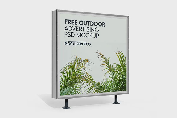 Free Outdoor Advertising Mockup PSD Template