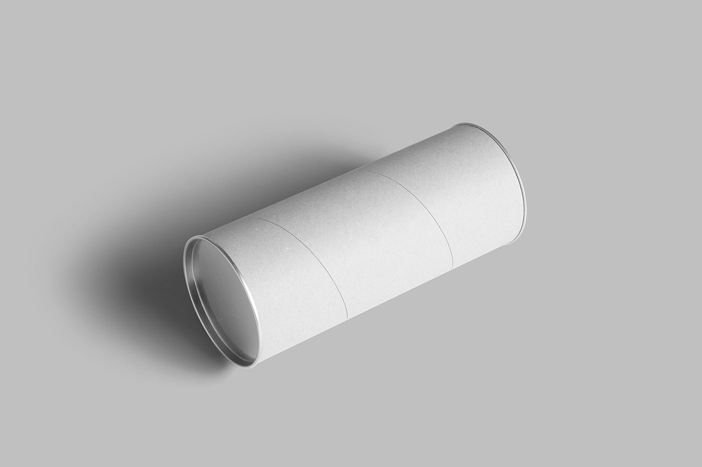 Free Perspective Paper Tube Mockup PSD Template