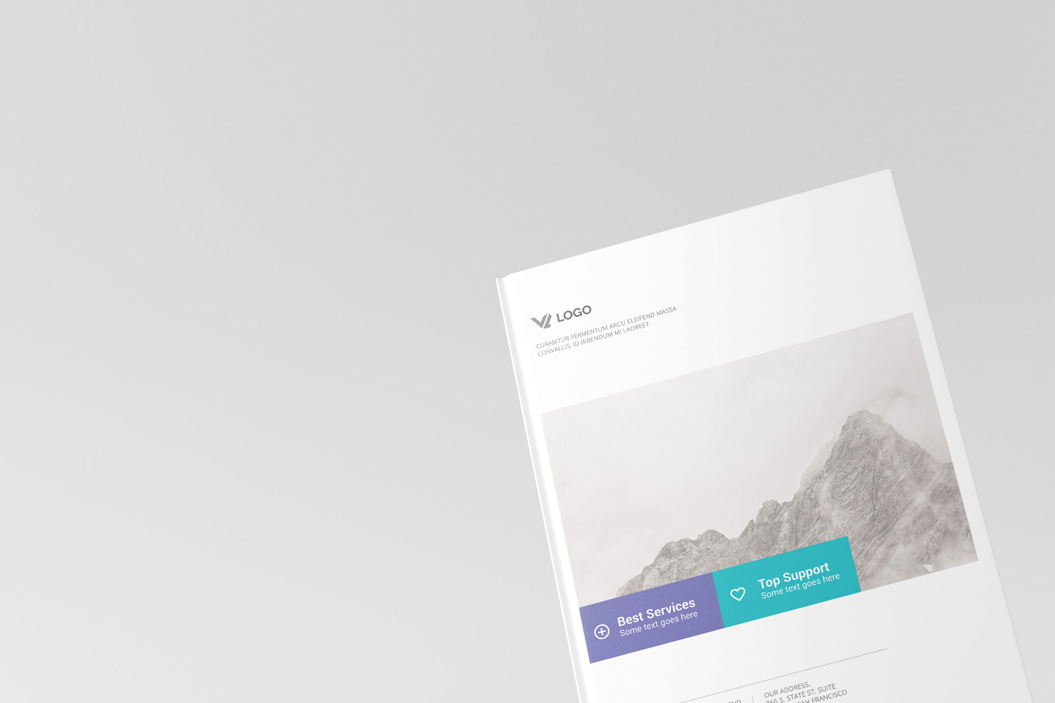 Free Portrait Hardcover Book Mockup PSD Template
