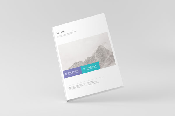 Free Portrait Hardcover Book Mockup PSD Template