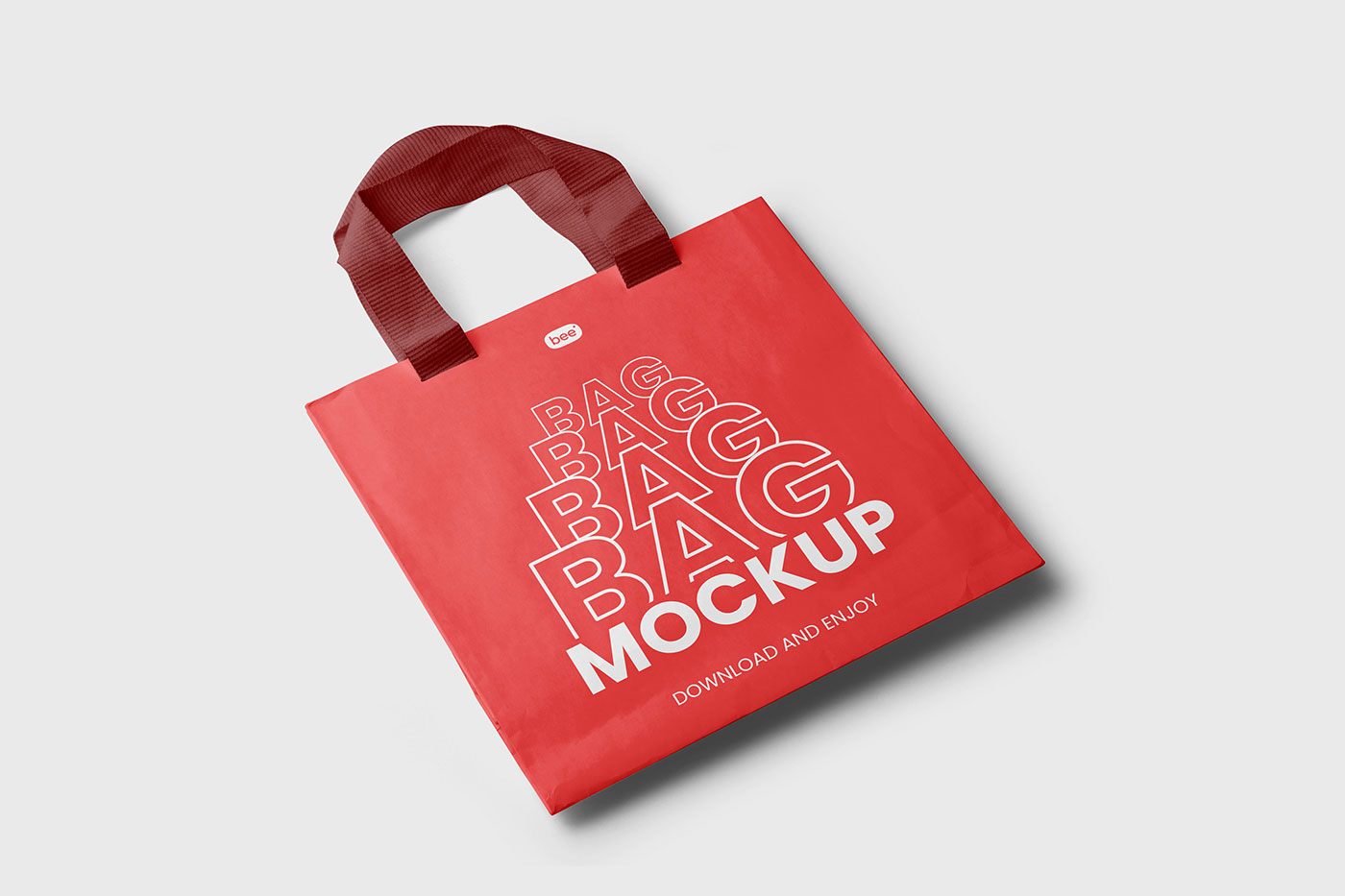 Free Small Bag With wide Handle Mockup PSD Template