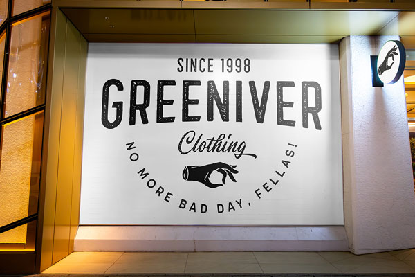 Free Storefront at Night Mockup PSD Template