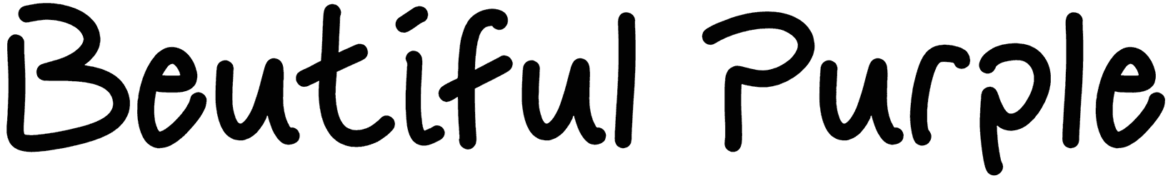 Beutiful Purple Font