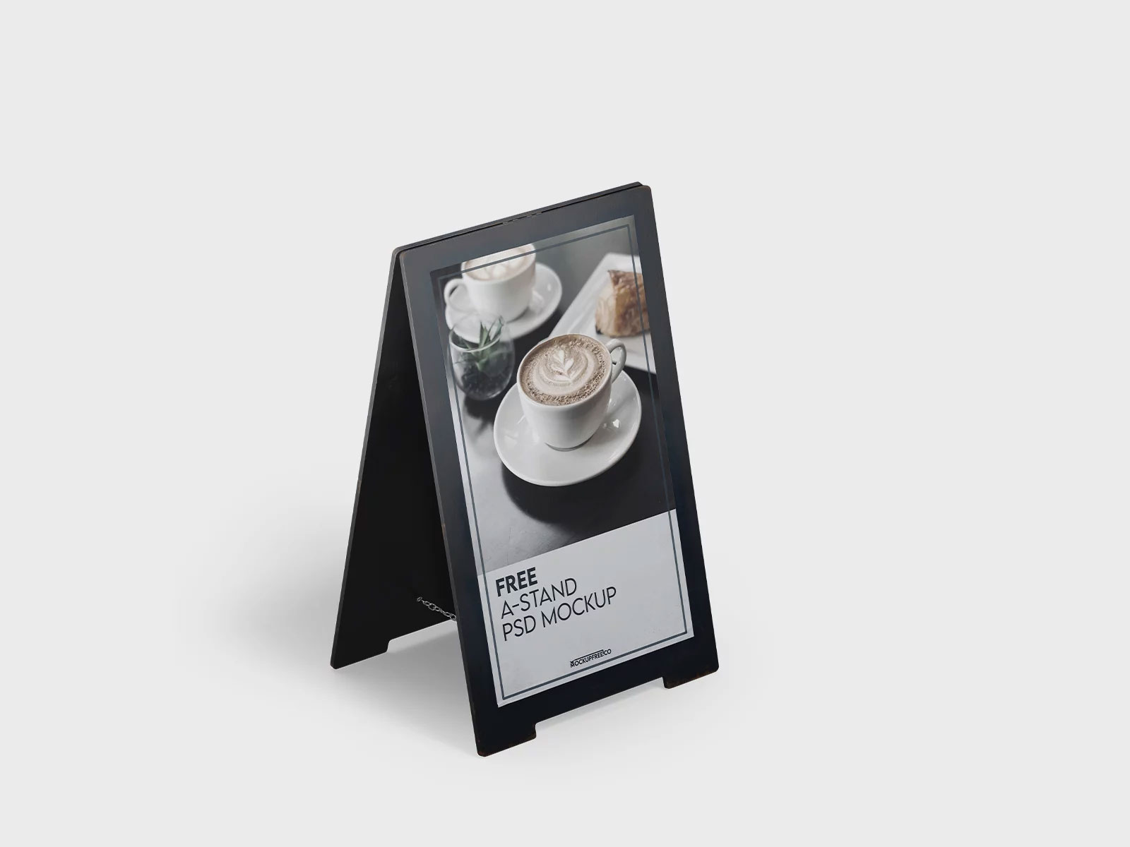 Free A-Stand Mockup PSD Template