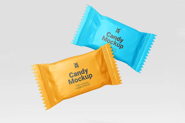 Free Candy Mockup PSD Template