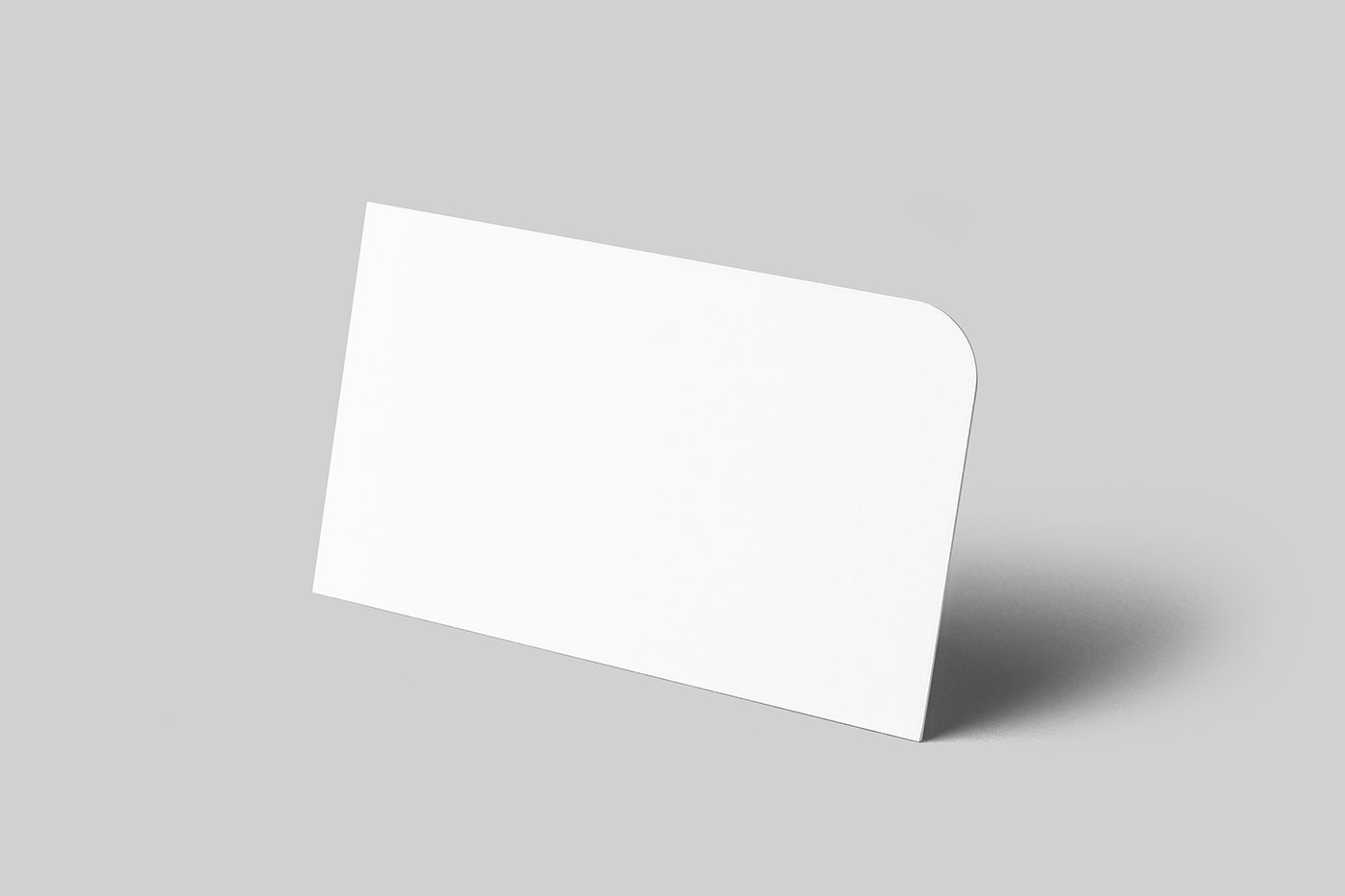 Free Corner Round Business Card Mockup PSD Template