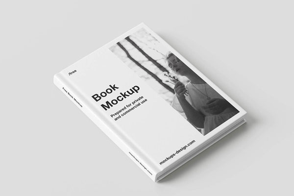 Free Elegant Hardcover Book Mockup PSD Template