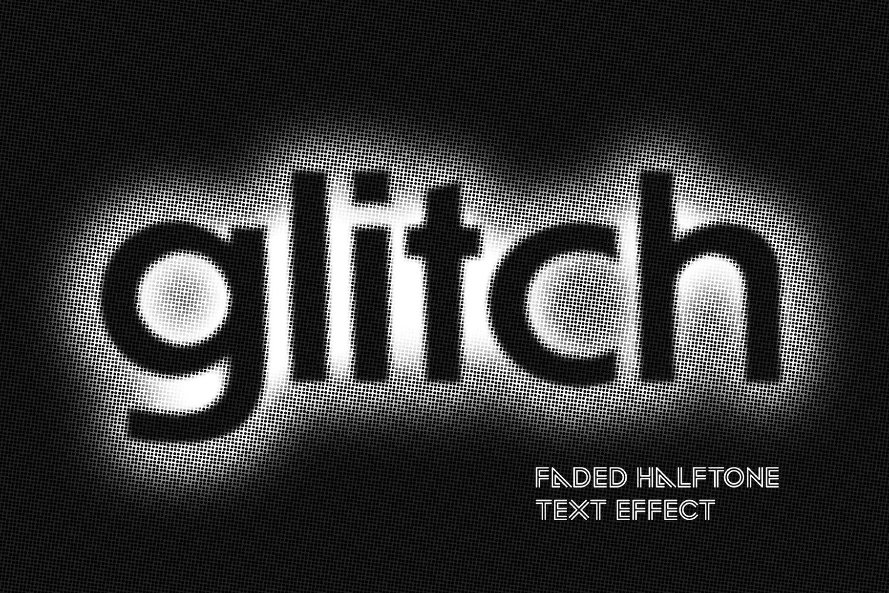Free Faded Blur Text Effect / Logo Mockup PSD Template