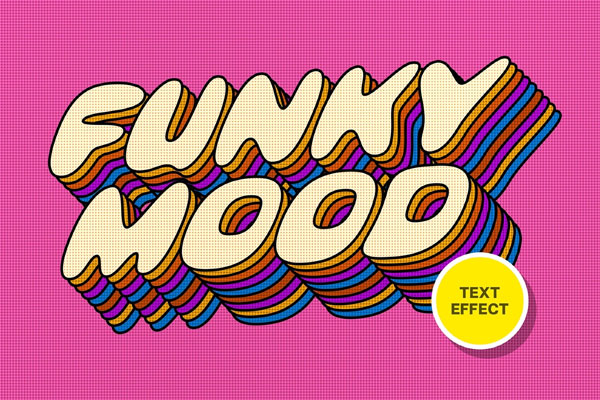 Free Funky Text Effect / Logo Mockup PSD Template