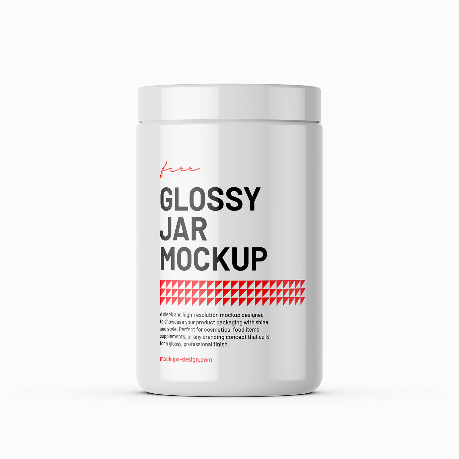 Free glossy-cosmetic-jar-mockup PSD Template