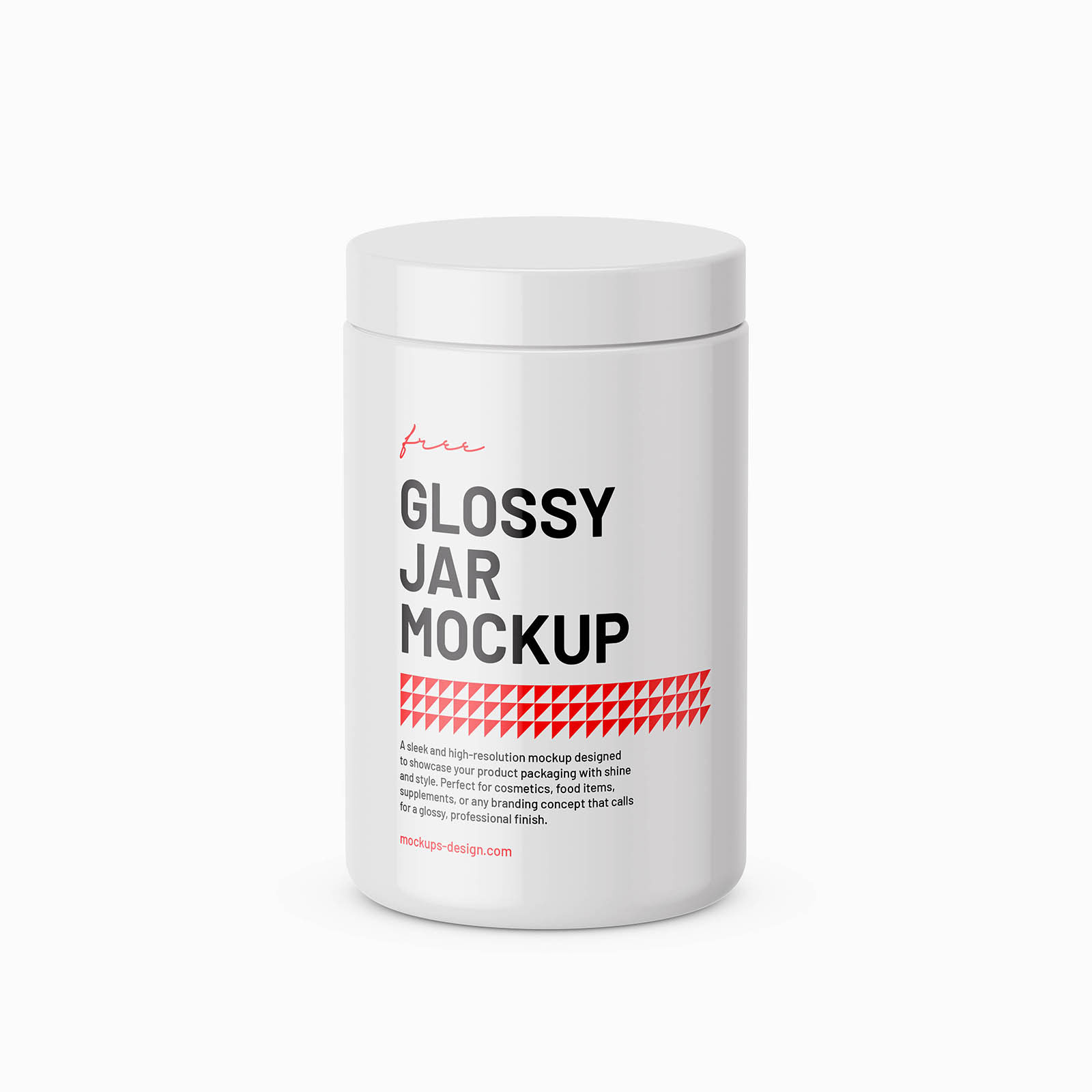 Free glossy-cosmetic-jar-mockup PSD Template
