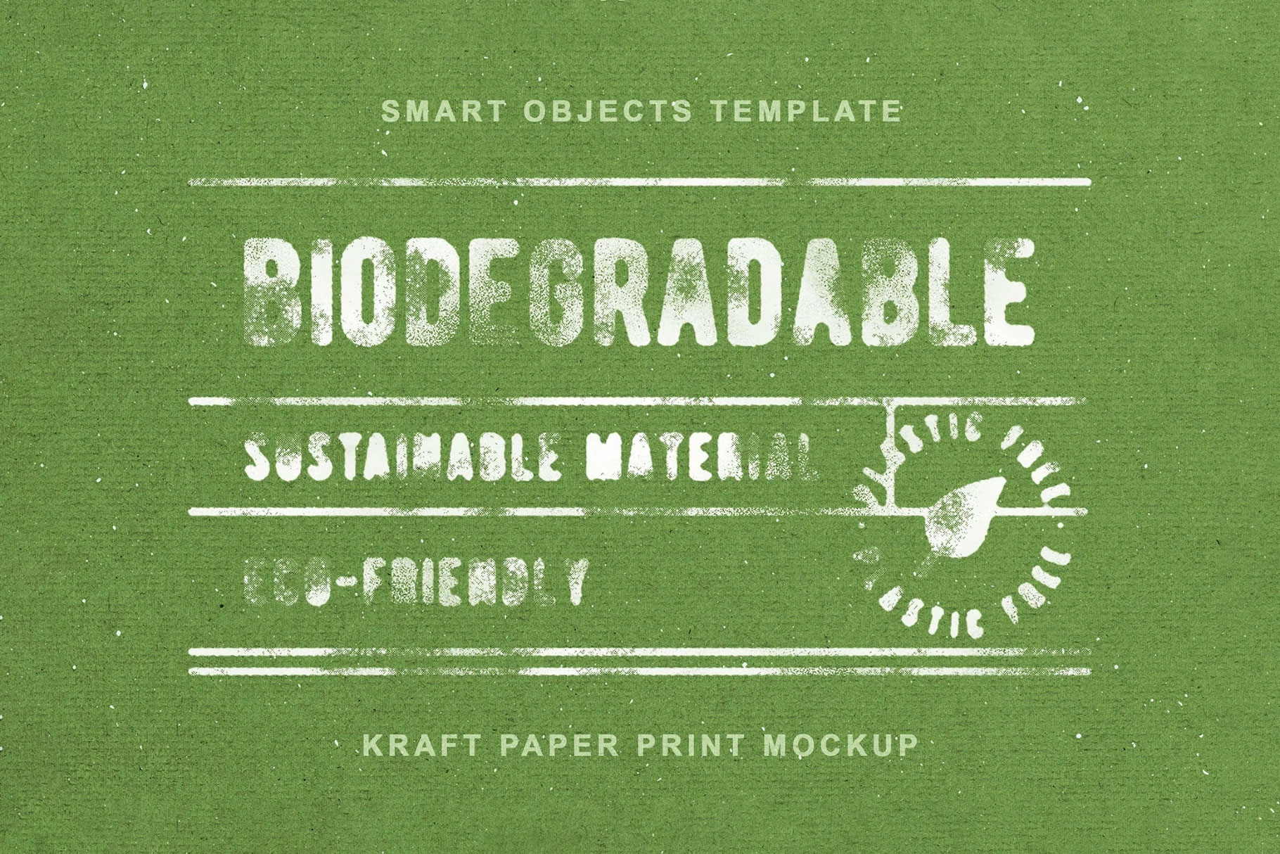 Free Kraft Paper Print Mockup PSD Template