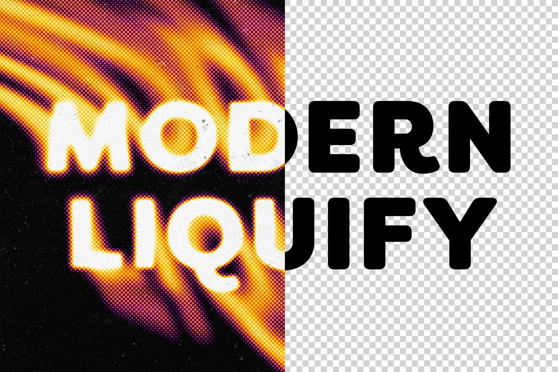 Free Liquid Twisted Text Effect / Logo Mockup PSD Template