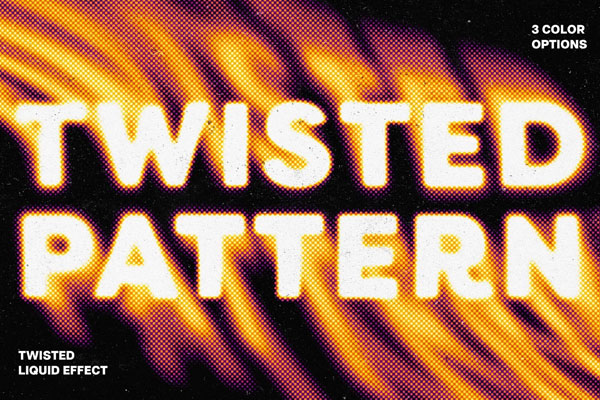 Free Liquid Twisted Text Effect / Logo Mockup PSD Template