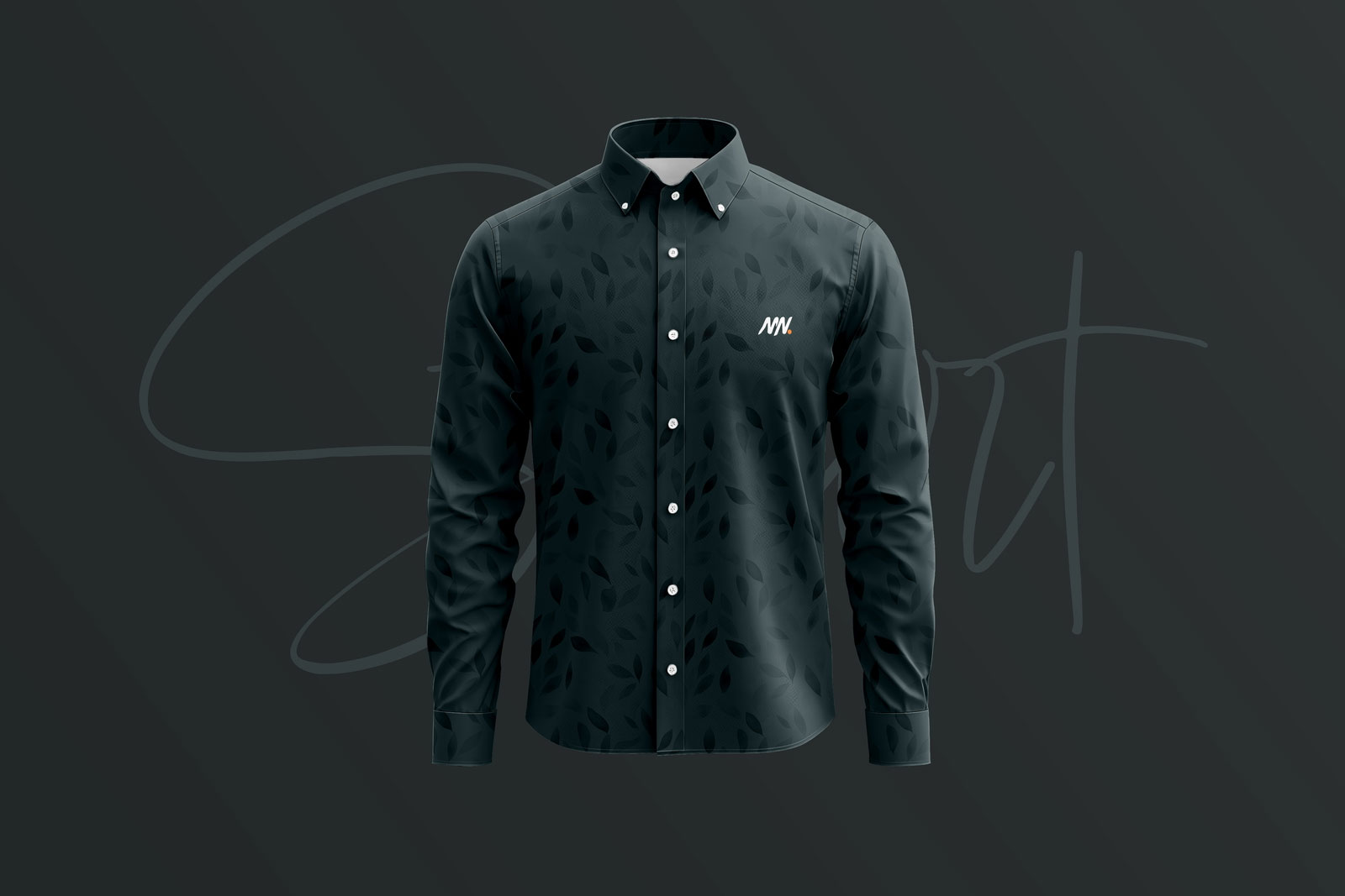 Free Long Sleeve Formal Dress Shirt Mockup PSD Template