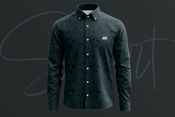 Free Long Sleeve Formal Dress Shirt Mockup PSD Template